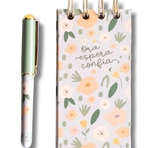 Floral Notepad and Pen Set